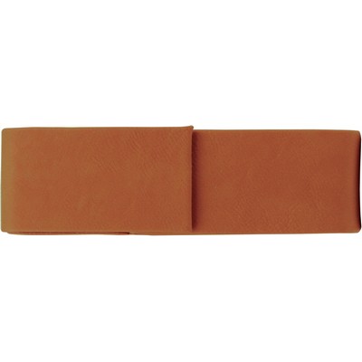 Pen Case - Double - Rawhide, Leatherette - 6-1/2" x 2"