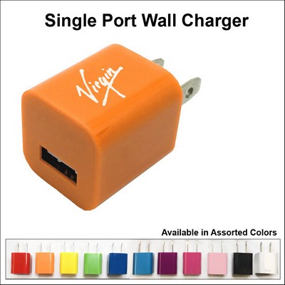 Single Port USB Wall Charger - Orange No Extra Tariff