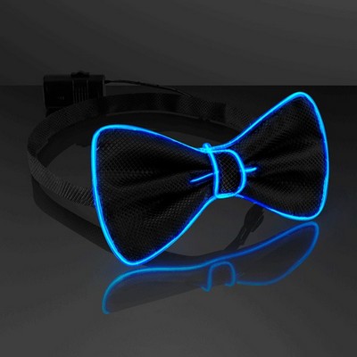 Cool Blue EL Wire Bow Ties, Formal Accessories - BLANK