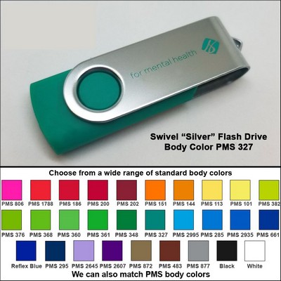 Swivel Flash Drive - 16 GB Memory - Body PMS 327