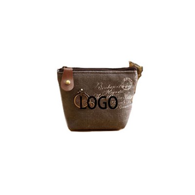 Leather Keychain Coin Pouch