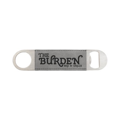 Leatherette Bottle Opener (Gray)