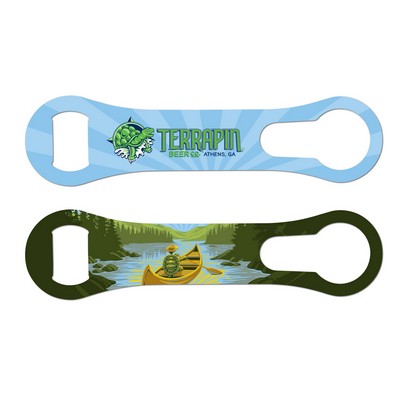 White Bottle Opener with Liquor Pourer Spout Remover