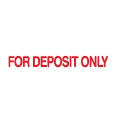 Trodat® Self-Inking Stock Message Stamp- For Deposit Only