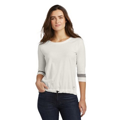 New Era® Ladies Tri-Blend 3/4 Sleeve Tee
