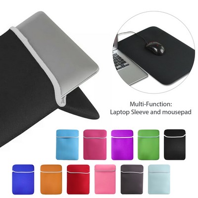 Silkscreen Printed Neoprene Laptop/ Tablet Sleeve for 15 Inch Laptops