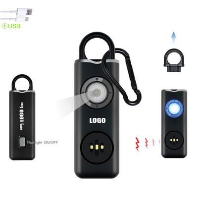 Rechargeable Portable Alarm w/Flashlight