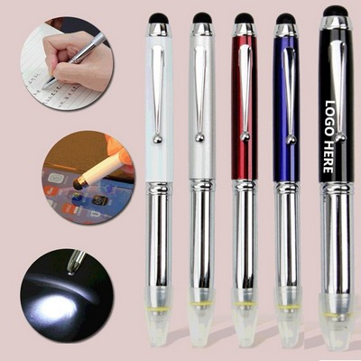 3-in-1 Touch Screen Pen w/LED Light