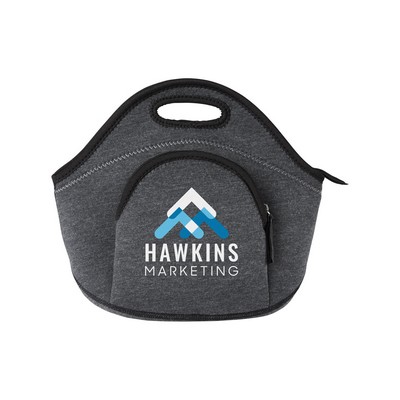 Heathered Neoprene Lunch Cooler Tote Bag
