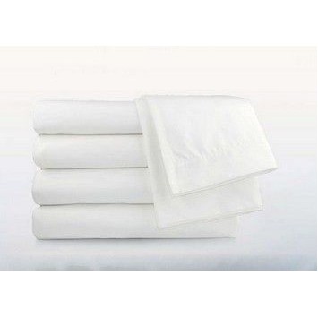 Sofia Collection T300 Flat Twin Size Sheet w/3" Top & Bottom Hem(66"x108")
