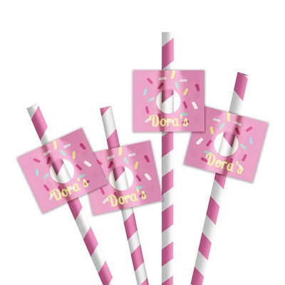 1.5" x 1.5" Straw Flags Style D