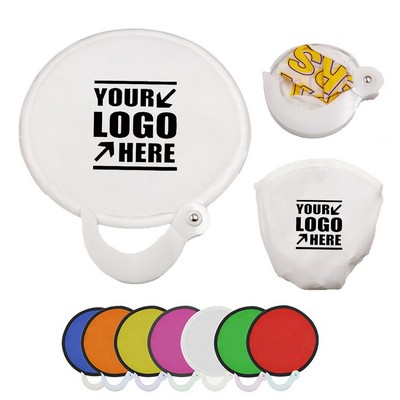 Folding Nylon Fan with Carry Pouch