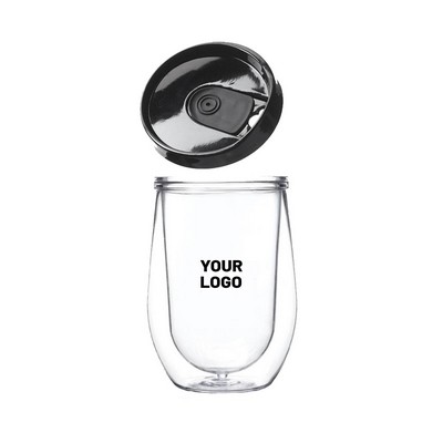 Double Wall Acrylic Tumbler with Lid, 15 oz.