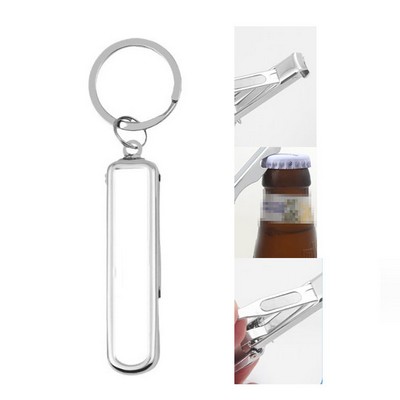 1 Pc Foldable Ultra Thin Portable Stainless Steel Nail Clipper Collapsible Portable Travel Fingernai