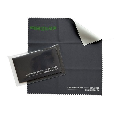 Microfiber Lens Cleaning Cloth In Pouch