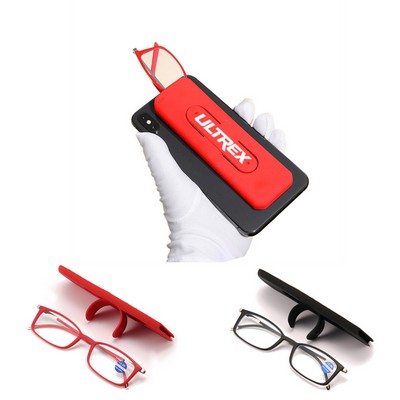 Readers Eyeglasses w/ Silicone Glasses Case Phone Holder
