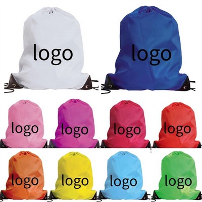 Gym Drawstring Backpack with Reinforced Corner