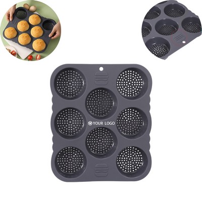 Silicone 8-Hole Hamburger Baking Mold