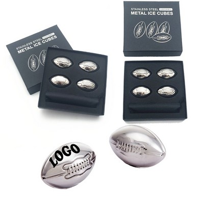 Rugby-Themed Whiskey Ice Stone