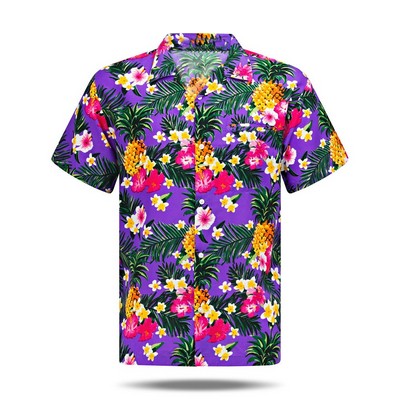 Custom Dye Sublimation Stretch Poly Hawaiian Shirt