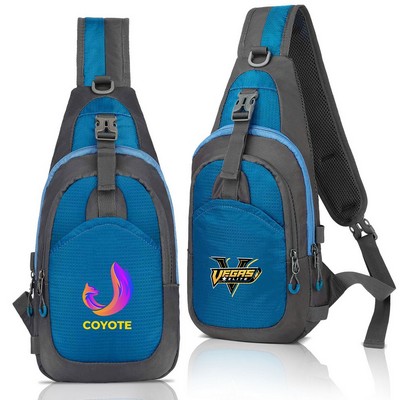 Sport Crossbody Sling Bag ( 7" X 11" X 3" )