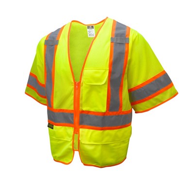 Radians® Economy Type R Class 2 Hi-Vis Orange Solid Safety Vest