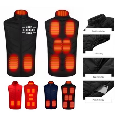 Unisex USB-Heated Jackets: Winter Warmth with Windproof Design.