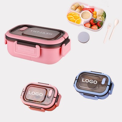 1200 Ml Double Layer Lunch Box Containers With Sauce Box