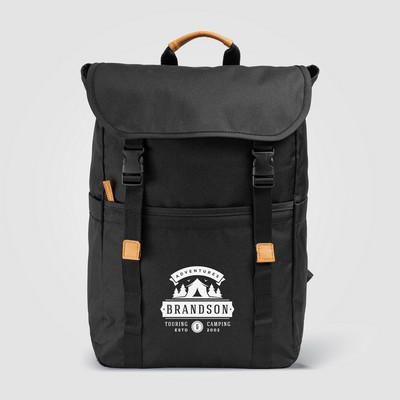 Lund - 600D RPET Backpack - Silkscreen