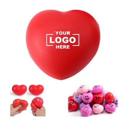 Various PU Foam Heart Shaped Stress Reliever Balls