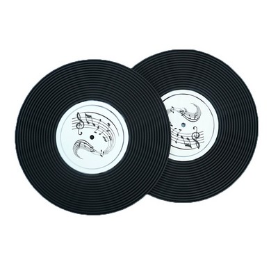 Vinyl Record Coasters - PVC Drink Protectors