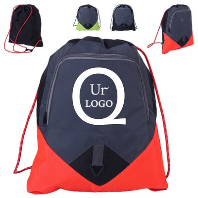 13.39X18.11 Inch Terylene Drawstring Backpack