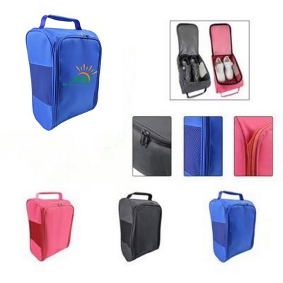 U-shaped Golf Shoe Bag for Travel Sport Zippered Carrier Bags