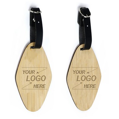 Wooden Travel Luggage Tag