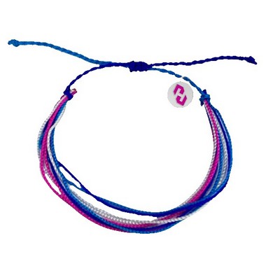 Adjustable String Bracelet with Logo Charm