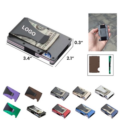 Metal aluminum anti-theft card holder