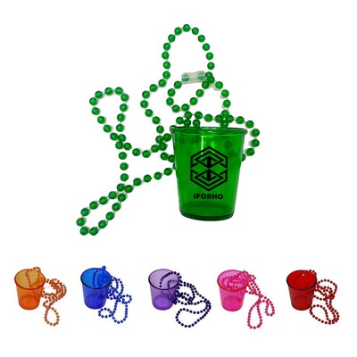 Party Team Plastic Shot Glass Cup Necklace