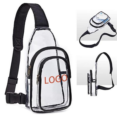 Mini Clear Sling Bag Clear Fanny Pack Chest Bag