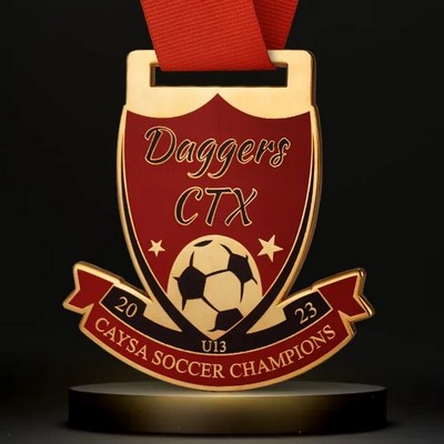 2.5" High Quality Die Cast Cloisonne Medals