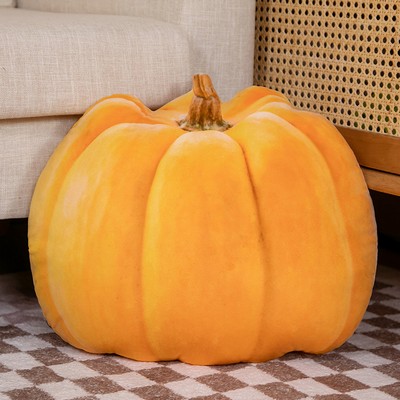15'' to 20" Personalized Unique Stuffed Pillow Toy Custom Vegetable Pumpkin Shaped Pillow