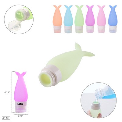 48Ml Silicone Fish Tail Travel Bottle