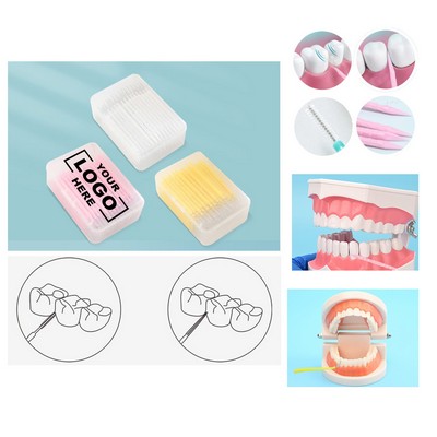 Various Portable 2-in-1 Teeth Care Sterlizer Interdental Brush and Toothpick