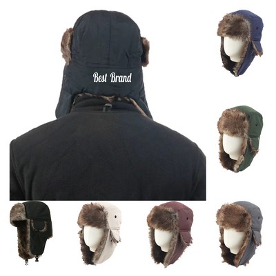 Winter Hat with Faux Fur