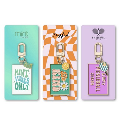 Bag Charm on Custom Card