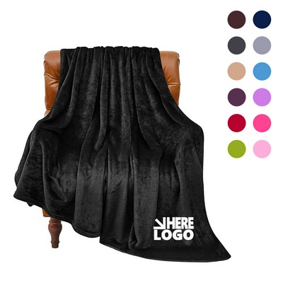 39" x 28" Reversible Flannel Throw Blanket