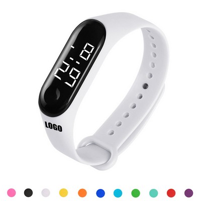 Elegant Electronic Watch With Digital Screen Adjustable Band