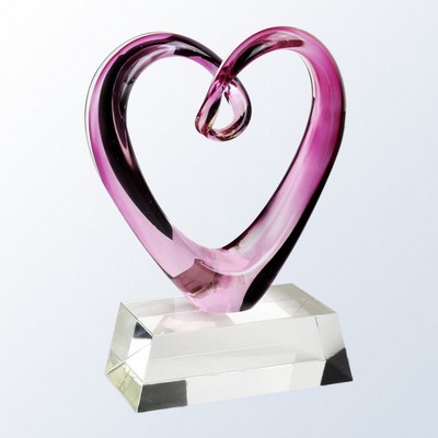 Heart Award - Clear Base