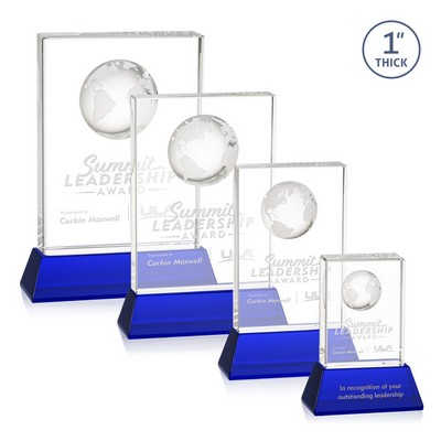 Ambassador Globe Award on Base - Blue