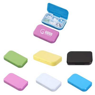 Six-Compartment Sealed Pill Box