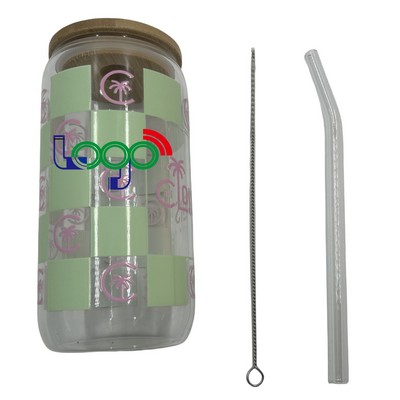 Full Color Glass Drink Cup